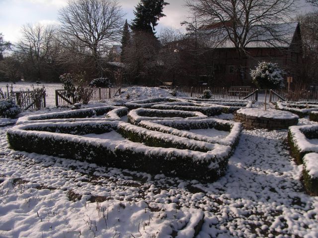 Bauerngarten im Winter 2009